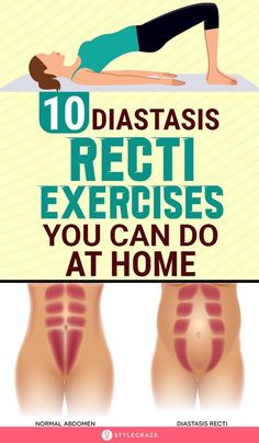 a woman doing yoga exercises with the words 10diatasis recti exercises you can do at home