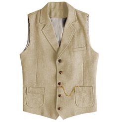 PRICES MAY VARY. Features: Button closure,single breasted 5 buttons,3 real pockets, adjustable back strap. Size: Please read the our size chart information of the product in order to choose your own size,not Amazon size chart. Fabrics: Herringbone tweed pattern, it’s comfortable, simple, and classic.Wool blend vest for casual comfort. Occasions: The vest is easy to match with dress shirt, suit coat, casual pants, etc. Suit for daily wear, business, wedding, outdoor, all occasions and seasons. At Mens Tweed Suit, Vintage Suit Men, Mens Vest Casual, Tweed Waistcoat, Mens Waistcoat, Tweed Suit, Tweed Pattern, Suit Waistcoat, Herringbone Tweed