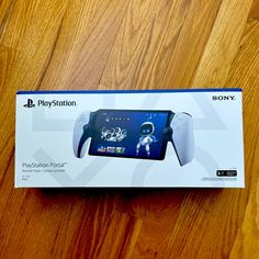 the box is open for the new sony playstation game console