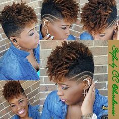 Undercut Natural Hair, Hairstyles With Bows, Natural Hair Haircuts, Nice Hairstyles, Shaved Hair Cuts, Hairstyles And Colors