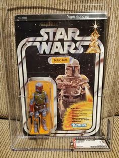 the star wars action figure is in its package