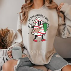 Choose Between 4 Colors. I T E M D E T A I L S Crewneck Sweatshirt 50% Cotton, 50% Polyester Unisex Sizing Boojee Out Here Lookin Like A Snack Shirt, Christmas Tree Cake Shirt, Christmas Crewneck, Holiday Sweater, Funny Christmas Shirt, Xmas Tee Holiday Crewneck Sweatshirt, Christmas Sweaters Cute, Christmas Themed Shirts, Sarcastic Christmas Shirts, Winter Cricut Shirts, Christmas Shirt Design Ideas, Cute Christmas Shirts Vinyl, Christmas Funny Shirts, Christmas Shirt Designs