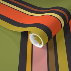 a wallpaper with multicolored stripes on it