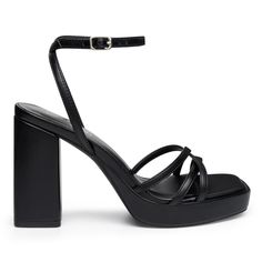 PRICES MAY VARY. Stable and Sexy Black Heels for Women: Elevate your style with our black bl heels for women, featuring a 3 inch black heel and a 0.6-inch platform. These stable strappy heels for women add a touch of sexiness while elongating your legs and enhancing your figure, ensuring comfortable and steady strides with every step. Classic Square Toe Design: Step into timeless elegance with our retro square toe comfortable platform heels, blending fashion and comfort seamlessly. The square op Prom Heels Short, Black Hoco Heels, Square Toe Platform Heels, Small Black Heels, Hoco Heels, Shoes For Prom, Heels 3 Inch, Formal Ideas, Strappy Platform Heels