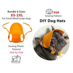 an image of a dog wearing a cone on it's head with instructions for how to use the cone