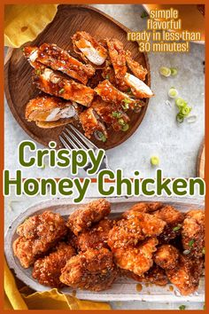 the cover of crispy honey chicken