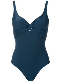 Dark blue Adriana swim suit from Lygia & Nanny featuring shoulder straps, a twisted detail, a sleeveless design, an open back, an open back and a brief style bottom. Swimwear must be tried on over your own garments. Swimsuit Inspo, Blue Bathing Suit, Cute Swimsuits, Dolce E Gabbana, Signature Print, Nanny, Nike Air Jordan, Pretty Outfits