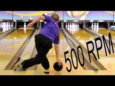 a man is bowling down a bowling alley with the words 500 bpm in front of him