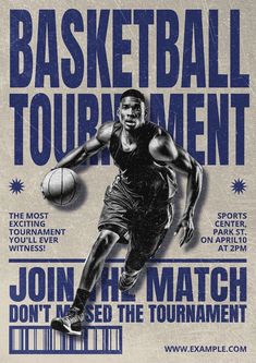 an advertisement for the basketball tournament