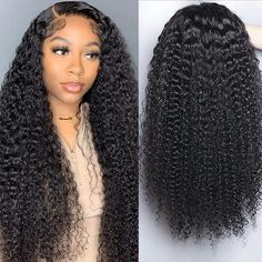 PRICES MAY VARY. 【13x6 Lace Front Wigs Human Hair Material】: 100% Unprocessed Brazilian Virgin Curly Wigs Human Hair 180% Density, Full and Thick, 9A Grade Kinky Curly Lace Frontal Human Hair Wigs, Cut from Young Girl Head Directly, Natural and Healthy, Soft and Comfortable. 【Curly Lace Front Wigs Advantages】: 13x6 Ear to Ear Lace Size Can Do Free Part,Middle Part, Side Part Easily.Glueless Wigs Human Hair Pre Plucked with Baby Hair,Bleached Knots with Natural Hairline 【Glueless Wigs Human Hair Hair Color Images, Curly Lace Frontal, Lace Texture, Hair Color Chocolate, Party Wig, Loose Waves Hair, Wig Party, Cheap Human Hair, Natural Wigs