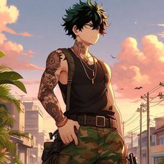 Villain Deku, Anime Guys Shirtless, Hero Wallpaper, Superhero Design, Hero Academia Characters, My Hero Academia Manga, Izuku Midoriya, Cute Anime Guys, Anime Love