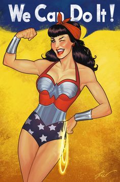 the cover to wonder woman comic book, we can do it