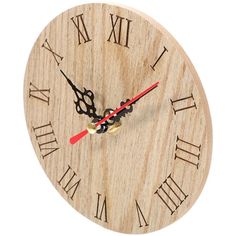 Description This is a wall clock, mainly made of safe and durable material, you can use it for decoration with confidence. Made with excellent craftsmanship and has a simple and retro appearance design, which can decorate your room while providing time. Features - Color: As Shown - Material: Wood, metal - Size: About 12.00X3.00X12.00cm/4.72X1.18X4.72in - Battery: 1pc AA battery(not included) - The round wall clock is made of high grade materials, resistant and not easy to deform or break. - The wall clock is a great decoration for hotel, office, living room, bedroom and other rooms in your home. - The non ticking wall clock makes sure that you will not be annoyed by the ticking noise while sleeping, very considerate. - The design is unique and art atmosphere, so the wall clock can be very Bedroom Clock, Bedroom Clocks, Bedroom Wall Clock, Decorative Styles, Small Clock, Clock Vintage, Hotel Office, Hanging Clock, How To Make Wall Clock