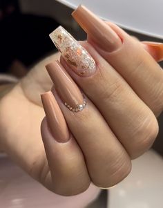 Acrylic Nails Coffin Short, Short Acrylic Nails Designs, Pink Acrylic Nails, Brown Nails, Fancy Nails, Chic Nails, Best Acrylic Nails, Purple Nails, Long Acrylic Nails