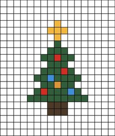 a cross stitch christmas tree pattern