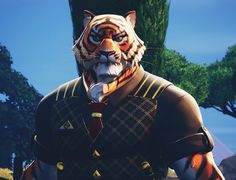 an animated tiger wearing a suit and tie