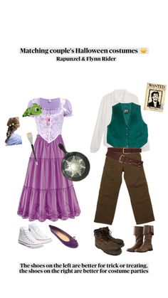 My pin, please don't repost or steal! Halloween Costumes Rapunzel, Repunzel And Flynn, Flynn Costume, Rapunzel And Flynn Rider, Flynn Rider And Rapunzel, Halloween Parejas, Rapunzel And Flynn