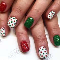 Nail Art Noel, Unghie Nail Art, Gold Nail Art, Holiday Nail Designs, Colorful Nails