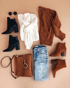 My Latest Fall Outfits on Instagram - The Darling Detail Outfit Flatlay, Clothing Pictures, Womens Black Booties, Chic Winter Outfits, 2020 Trends, Fall Clothes, Instagram Outfits, Clothes Women, Black Women Fashion