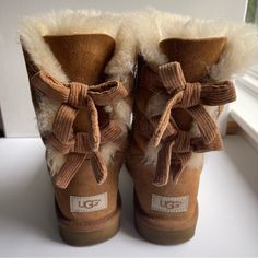 Barely Worn Ugg Bailey Bow Ii, Great Condition And Great Quality, Women’s Size 8, Bows Are Suede Material, Color Chestnut Ugg Bailey Bow, Bailey Bow Uggs, Ugg Bailey, Shoes Ugg, Bailey Bow, Suede Material, Womens Uggs, Ugg Shoes, Christmas List