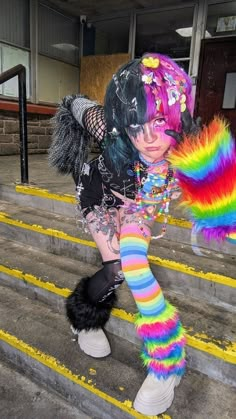 Clothes Style Drawing, Metal Clothing Style, Scene Aethstetic, Random Aesthetic Outfits, Hyper Outfit, Outfit Oc Ideas, Dark Decora Kei, How To Dress Scene, Scene Halloween Costume