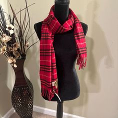 New With Tags 100% Authentic Never Been Used Purchased From Burberry Local Store No Trade Check Scarf, Checked Scarf, Burberry Accessories, Scarf Wrap, Scarf Accessory, Burberry, Cashmere, The 100, Women Accessories