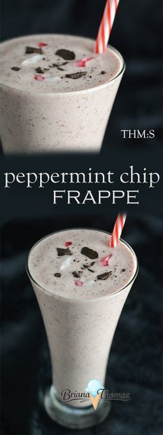 two shots of peppermint chip frappe