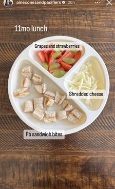 a white plate topped with food on top of a wooden table