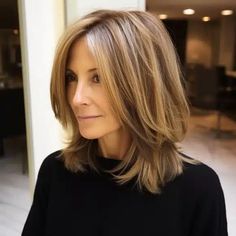 45 Best Medium-Length Hairstyles for Women over 50 Long Bob Haircuts, Midlength Haircuts