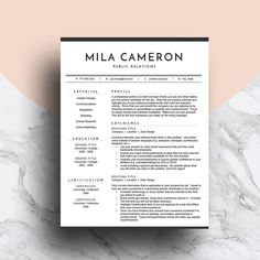 a professional resume template with no work experience on the front and back cover, is shown