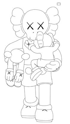 an image of a cartoon character holding a stuffed animal in his arms and looking at the camera