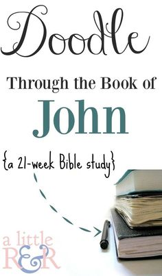 a book with the title doodle through the book of john