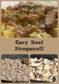 an image of easy beef stroganoni with mushrooms in gravy recipe