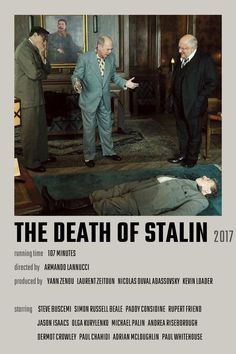 The Death of Stalin Movie Poster Gianni Schicchi, Rupert Friend, Michael Palin, Jason Isaacs, Steve Buscemi, Olga Kurylenko, Film, Movie Posters