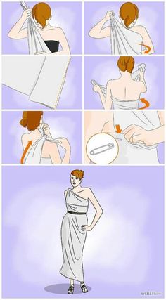 the instructions for how to tie a wedding dress