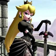 ଳ ‧₊˚ ⋅ Super Mario Princess, Super Princess, Emo Princess, Goth Princess, Nintendo Princess, Gothic Princess, Princesa Peach, Super Mario Art, Mario Art