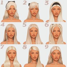 the different types of blonde hair for females