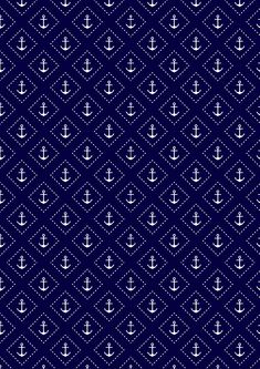 an anchor pattern is shown on a dark blue background, with white dots in the middle