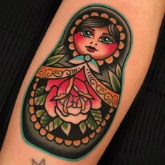 a woman's arm with a tattoo on it