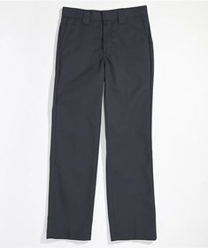 The Dickies kids' slim straight pants come in a charcoal colorway and are made with a strong blend of cotton and polyester so you can count on them to last a while. They have thick tunnel belt loops and a slim, straight-legged silhouette, while also being equipped with both fade and wrinkle resistance. Slim Straight Pants, Kids Pants, Straight Pants, The Fashion, Pajama Pants