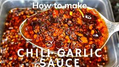 how to make chili garlic sauce in a plastic container