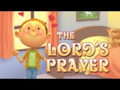 the lord's prayer is shown in this animated video game, which features a young boy