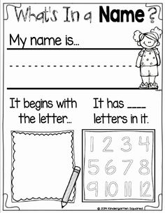 a worksheet with the words what's in a name? on it