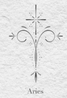 the cross is drawn on top of a piece of paper