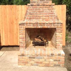 Mason-Lite Fireplace Outdoor Brick Fireplace, Outdoor Fireplace Brick, Rustic Outdoor Fireplaces, Outdoor Wood Fireplace, Outdoor Fireplace Kits, Fireplace Patio, Bedroom Upstairs, Outdoor Wood Burning Fireplace, Chimney Design