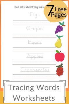 the 7 free printable worksheets for kids to practice their handwriting and writing skills