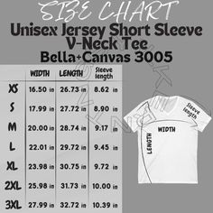 Fitted Crew Neck T-shirt With Name Print, Fitted Basic T-shirt With Name Print, Fitted T-shirt With Name Print And Short Sleeves, Fitted Short Sleeve T-shirt With Name Print, Cotton V-neck T-shirt With Logo Print, White V-neck T-shirt With Button Closure, Solid Stretch V-neck T-shirt, Measurement Chart, V Neck Tee