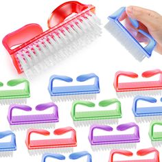 PRICES MAY VARY. ✅ Big Size & Better Design - 12 Pcs Multicolor, Handle fingernail brush size is 3.2 x 1.6 x 1.1in. Bigger size and ergonomic design handle, let you hold the brush more comfortably, easy to grip the plastic handle. ✅ Nail brush for CleaningFfingernails - Best fingernail scrub brush cleaner among nail brushes for cleaning hands, fingernail, toes and toe nails. This nail cleaning brushes is ideal for all manicure services. ✅ High Quality Material - These nail brushes' handles are m Shaping Nails, Nail Cleaning, Bathroom Garden, Wedding Kit, Cleaning Brushes, Nail Brush, Scrub Brush, Pedicure Tools, Clean Nails