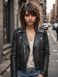 Messy Shag Haircut Long, Shaggy Short Hair, Layered Haircuts For Medium Hair, Shag Hairstyles, Haircuts For Medium Hair, Edgy Hair, Hair Color And Cut, Medium Hair Cuts, Shoulder Length Hair