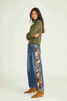 Charlee Wide Leg - Surreal – Driftwood Jeans Boho Style Jeans, Style Jeans, Petite Fashion, Women's Summer Fashion, Colored Jeans, Boho Style, Fashion Women, New Black, Surrealism